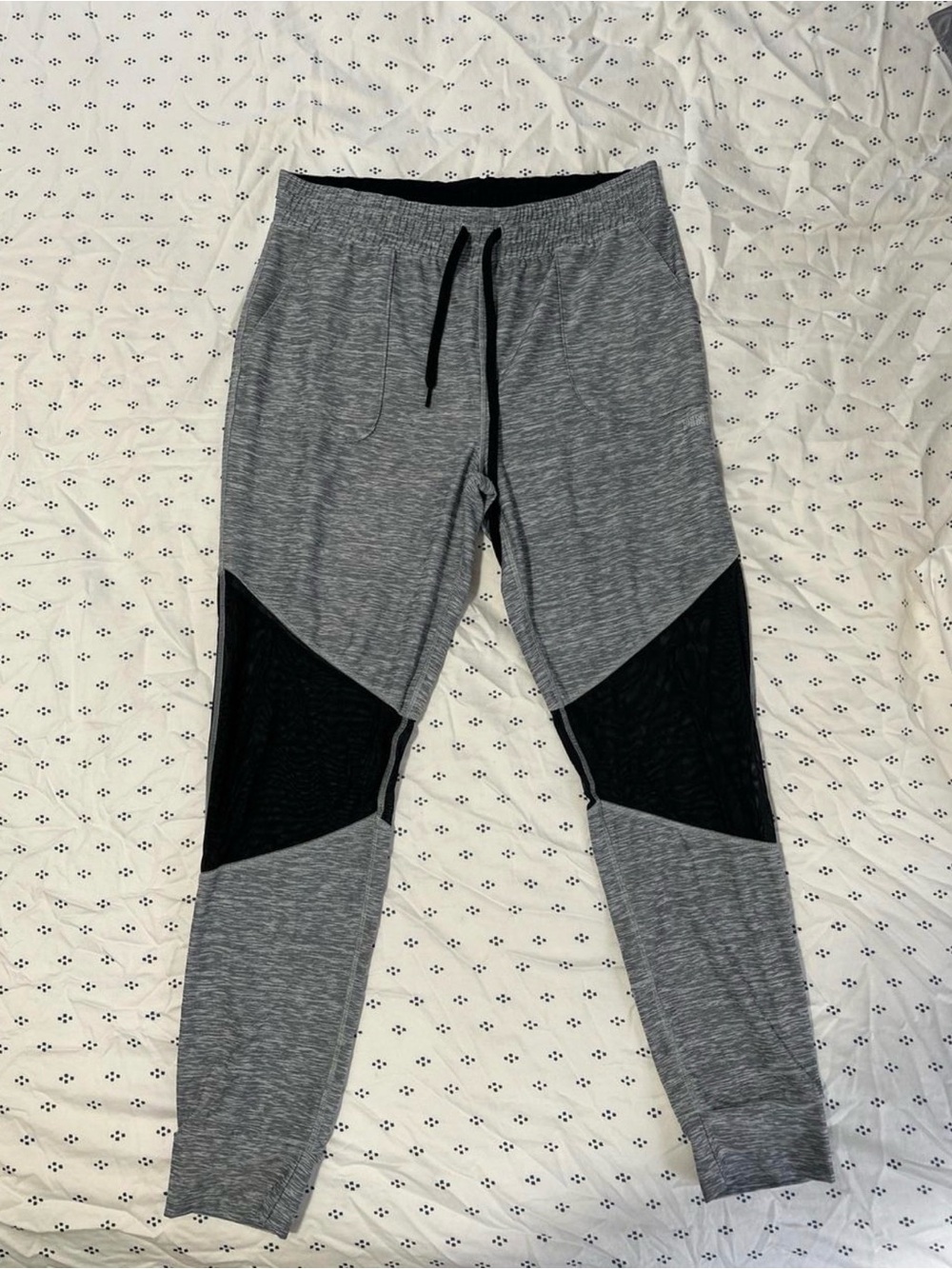 PINK Victoria's Secret Black and Gray Active Leggings